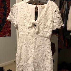 white lace romper
